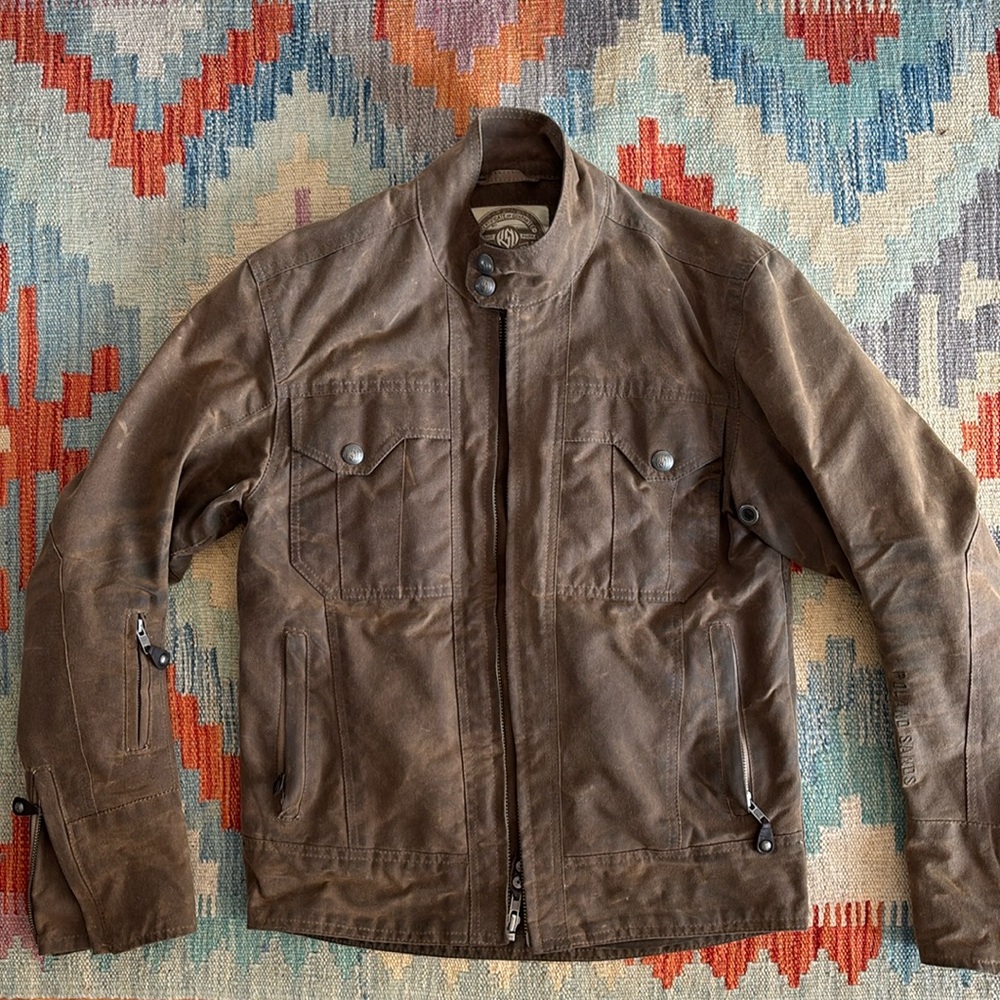 Roland Sands Design Men’s Small waxed Canvas Cafe Jacket With Full Armor
